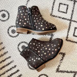 New Cat & Jack Star Booties Sz 5